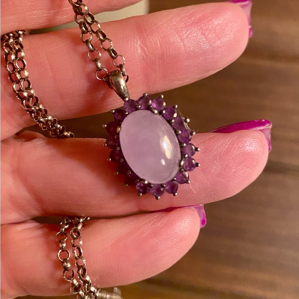 *SOLD* Sterling Amethyst Necklace 🌻